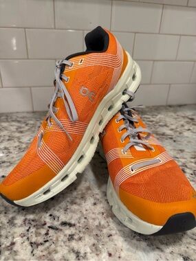 On Running Men's Orange Cloud Running Shoes
